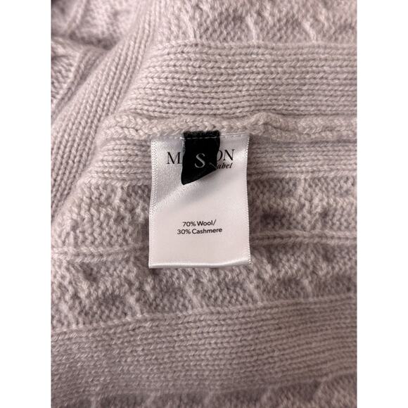 Mayson The Label Sweater Small Womens Cashmere Wool Cable Knit Relax Fit - Picture 8 of 9